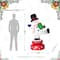 Glitzhome® 6ft. Lighted Inflatable Rotating Snowman Décor